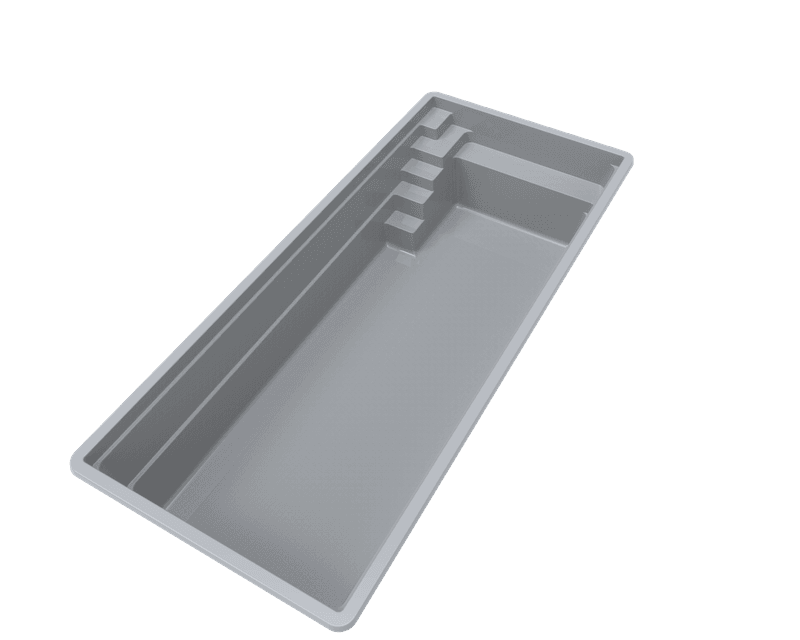 Enzo 8 glassfiber svømmebasseng