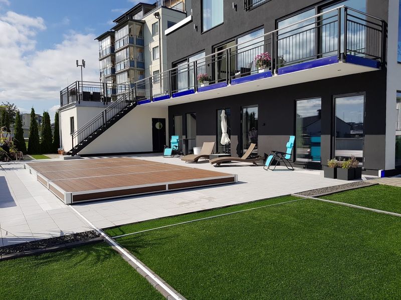 Aqvisdeck Skyvbart terassedekke 4x8 meter